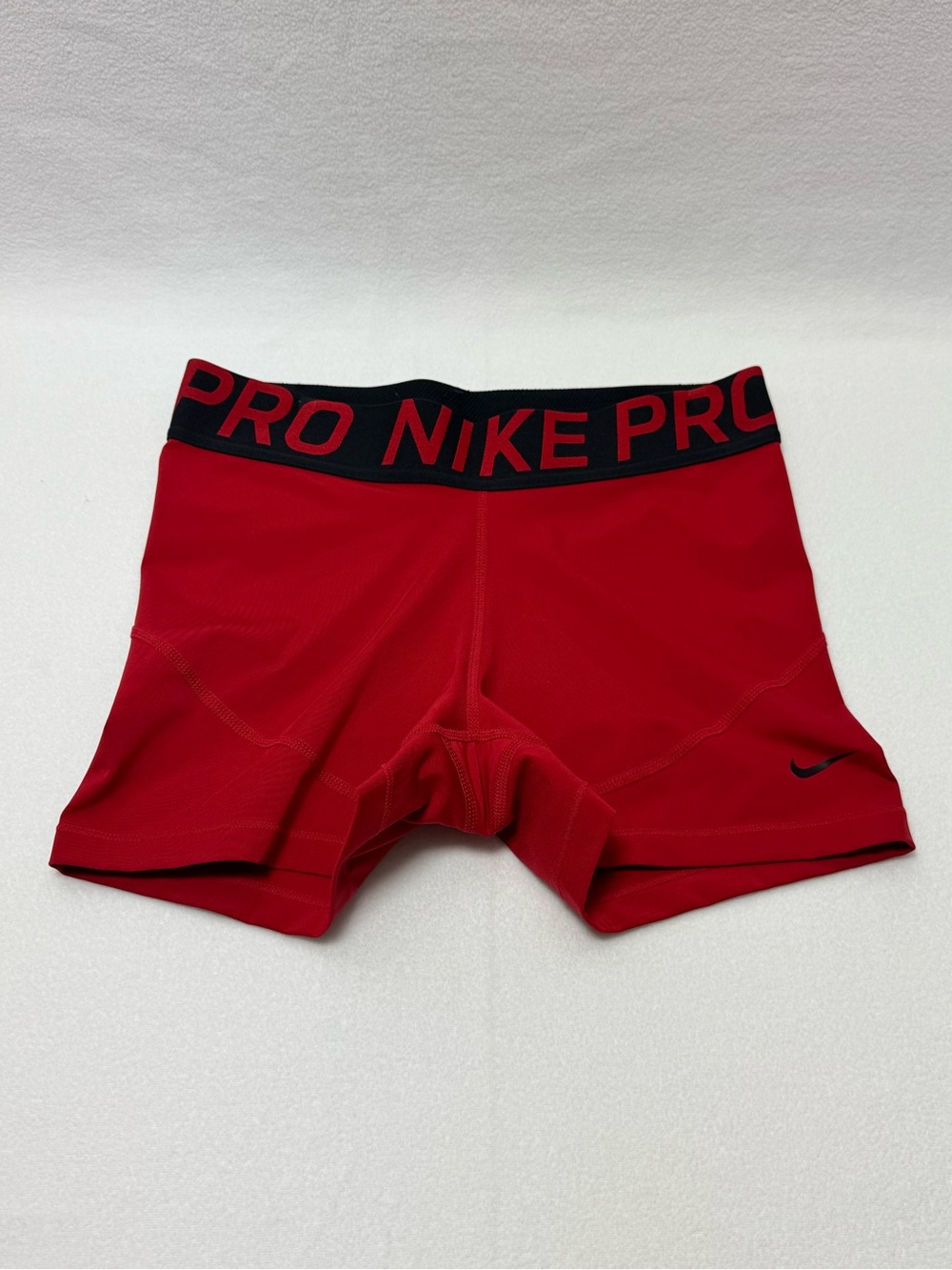 Nike Pro Red Black 3 Inch Athletic Compression Shorts M
